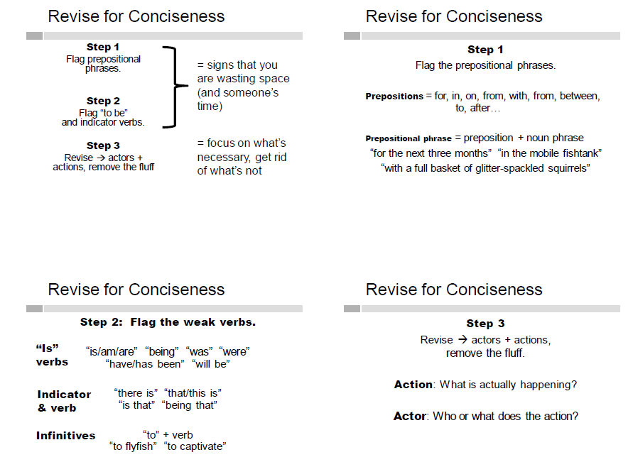 Second: Edit the passage on the next page: Revise