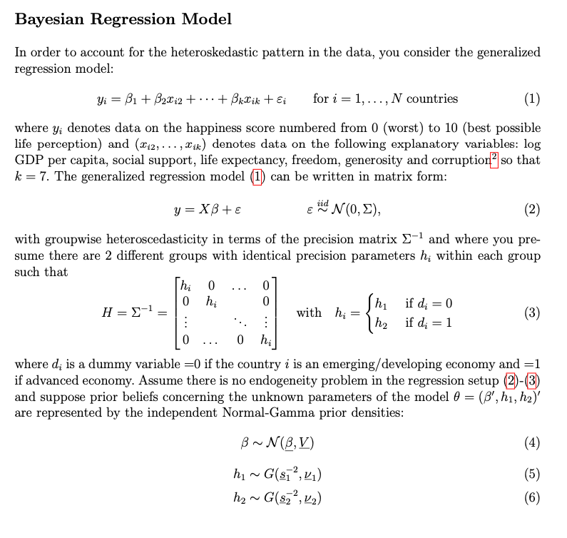 Bayesian regression - conditional posteriors