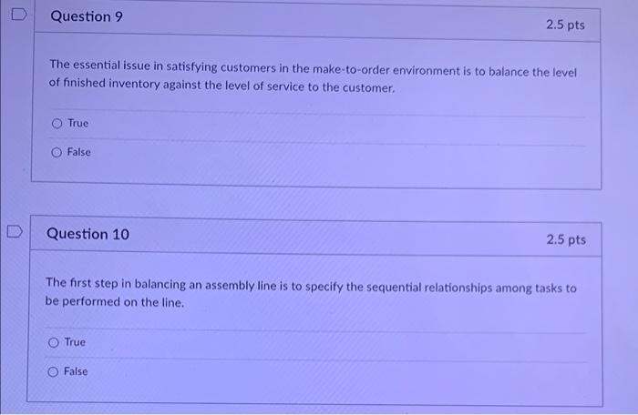 Question 9 2.5 pts The essential issue in
