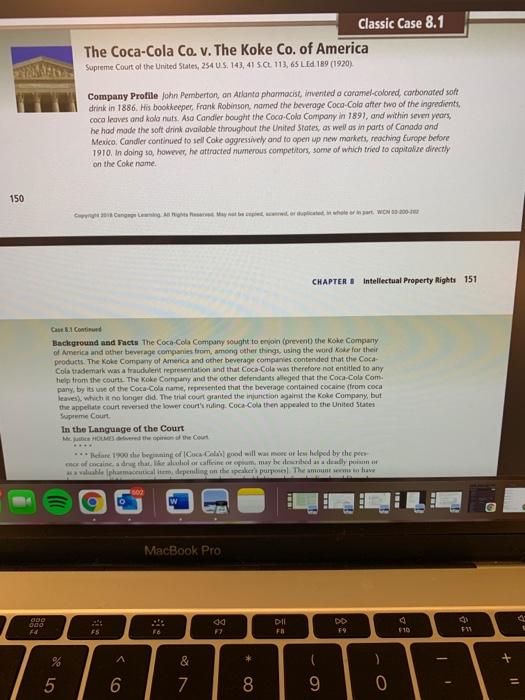 summery of case study Classic Case 8.1 The