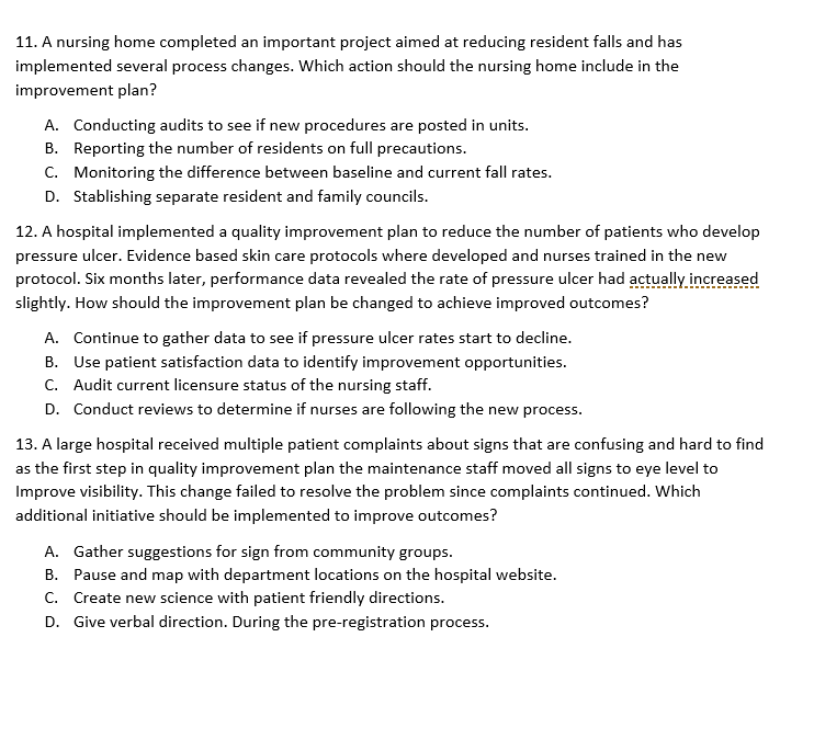 please assist with answering these questions 11.