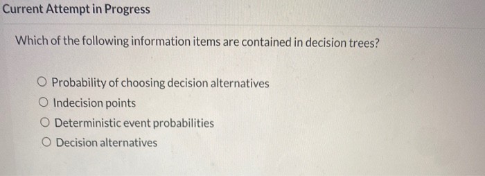 do not need to answer all! Current Attempt in