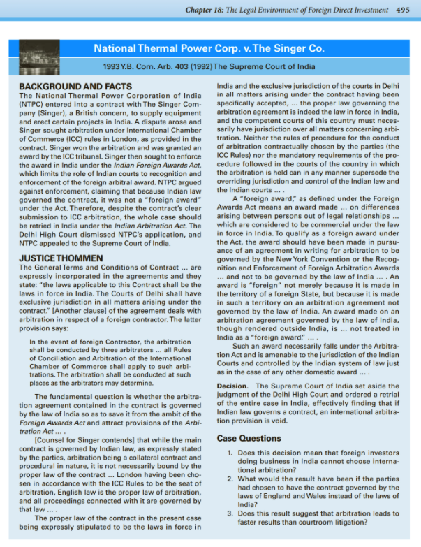 Read the National Thermal Power Corp Case and