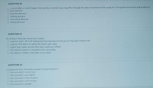 QUESTION 23 The business market is characterized