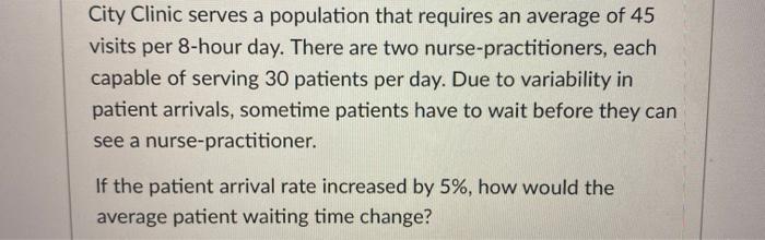City Clinic serves a population that requires an