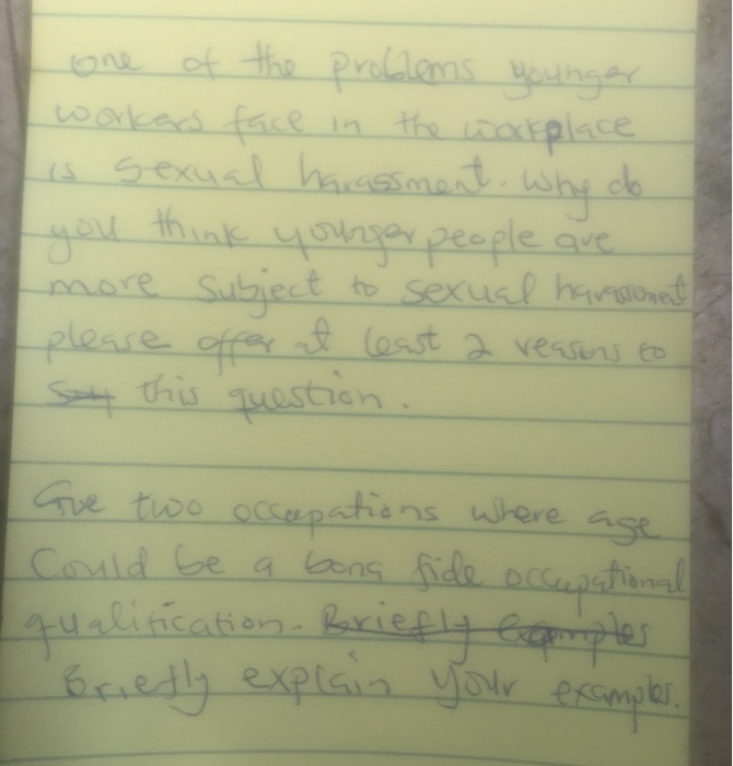 one of the problems younger workers face in the