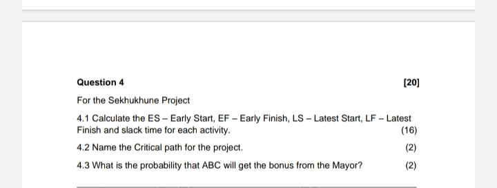 PROJECT MANAGEMENT 3 (PJMELA3) SICK TEST CASE