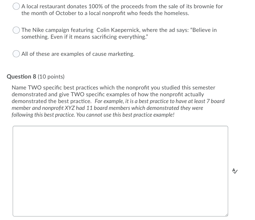 An organization contracts with or has on the