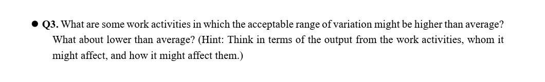 2) solve this question Q3. What are some work