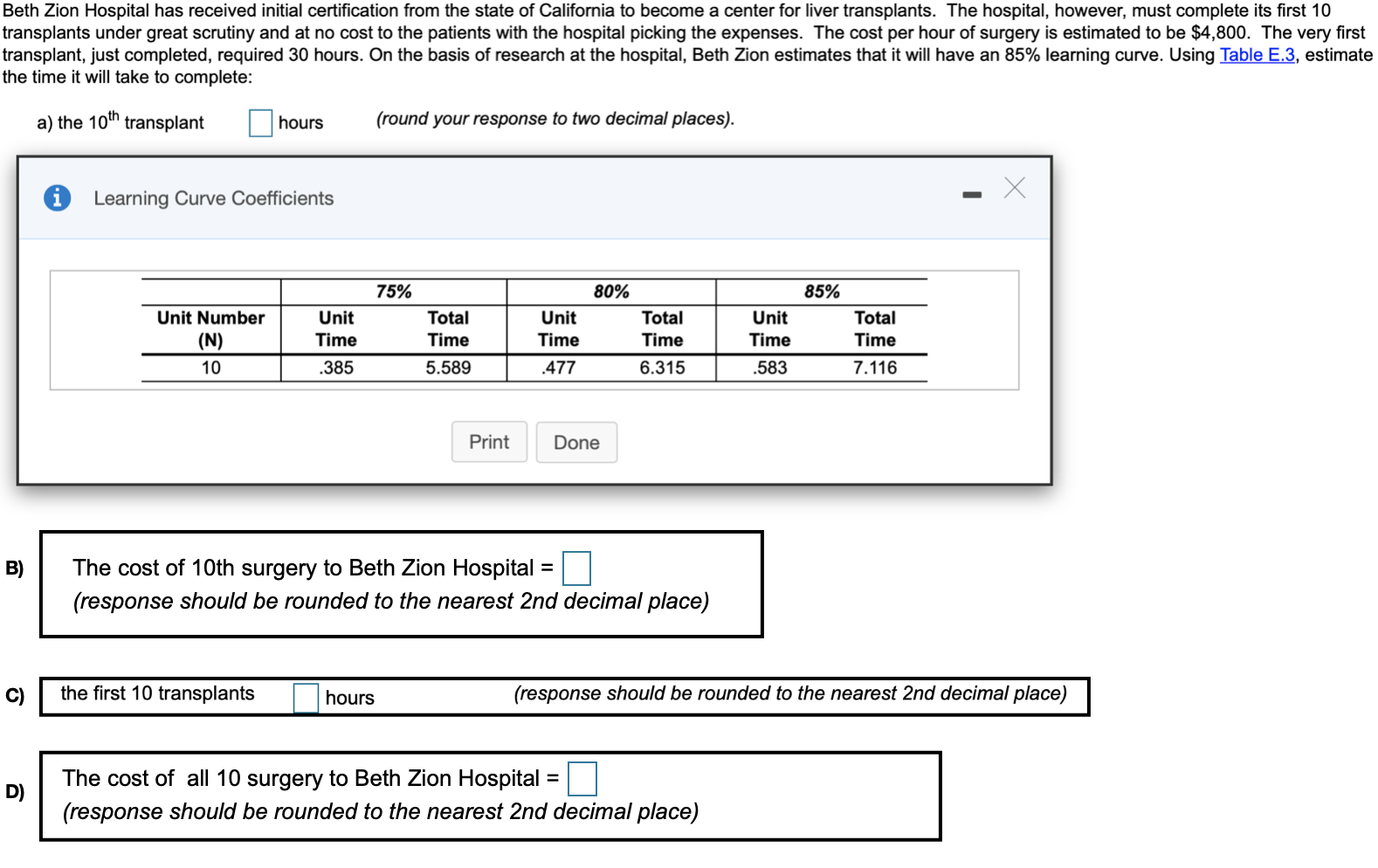 Beth Zion Hospital has received initial