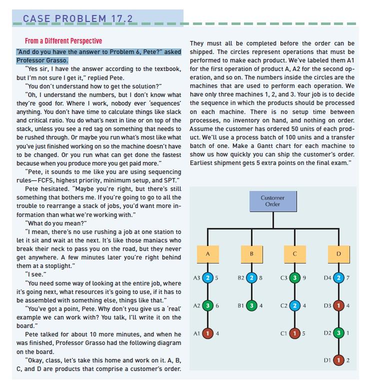 CASE PROBLEM 17.2 From a Different Perspective