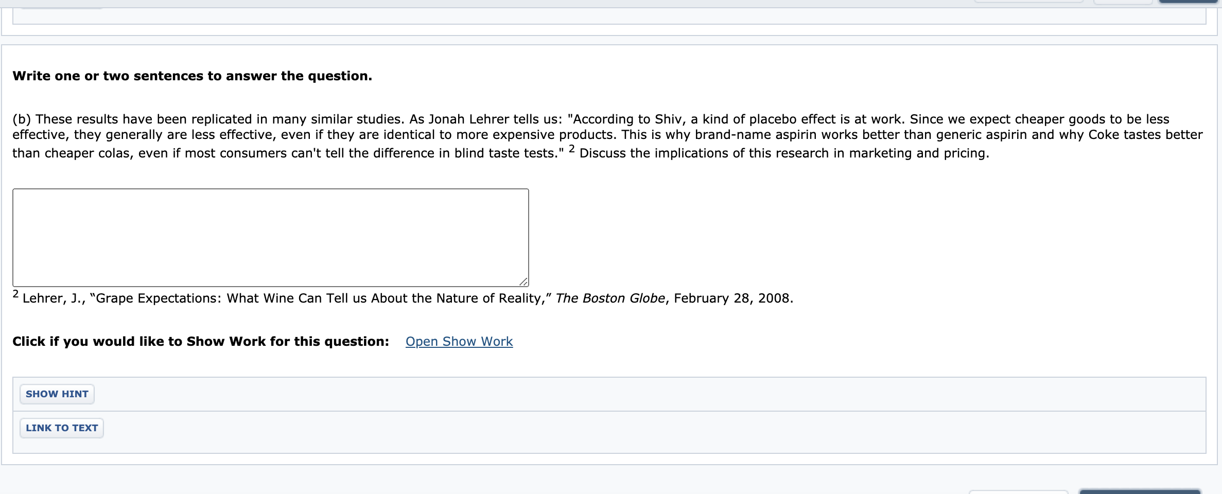 Chapter 4, Section 3, Exercise 103 Price and