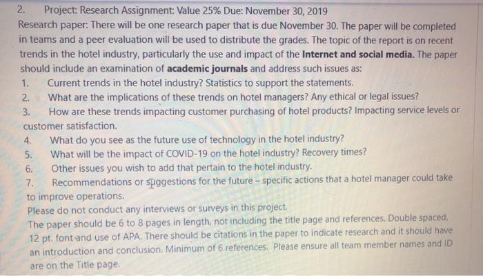 please read the instruction carefully 2. Project: