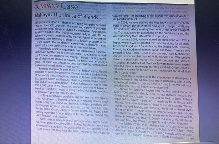 Note: The chosen Brand is H&M COMPANY Case