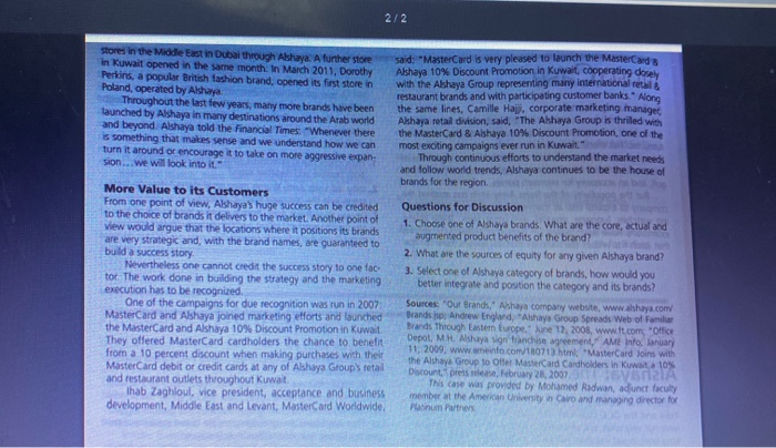 Note: The chosen Brand is H&M COMPANY Case