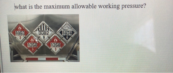 what is the maximum allowable working pressure?