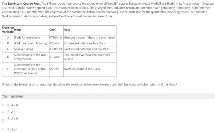 The Exorbitant Course Fees. The $75 per credit