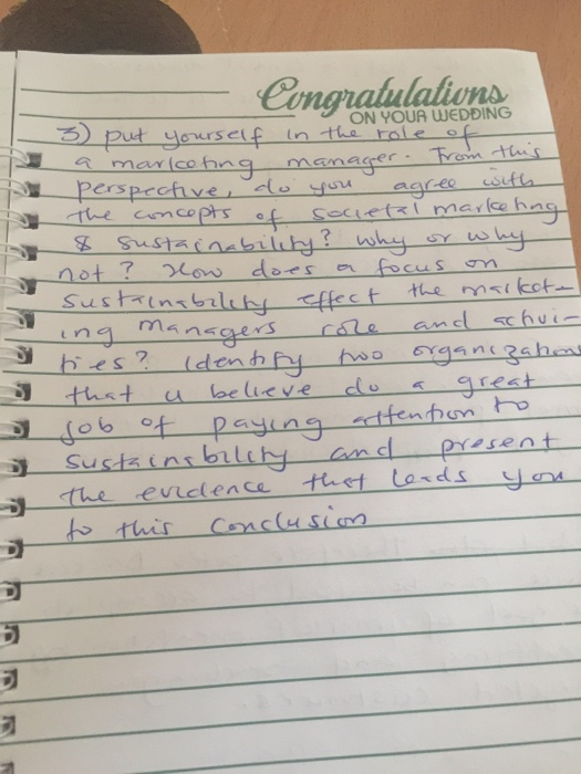 Ting Congratulations 3) put ON YOUR WEDING