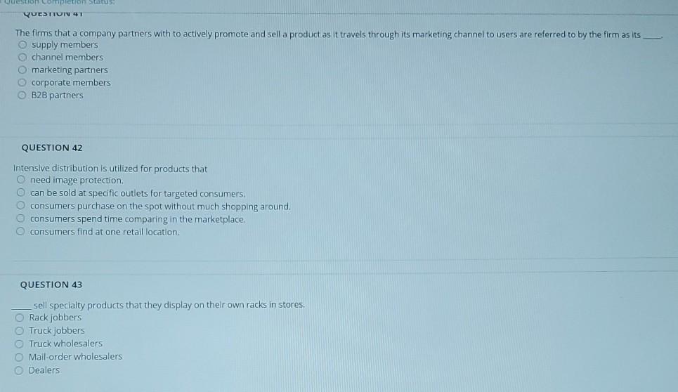 QUESTION 38 are groups a consumer identifies with