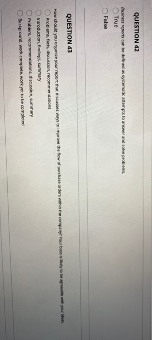 QUESTION 38 A buffer is a statement that implies
