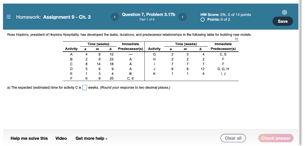 0 Homework: Assignment 9 - Ch.3 Question 7,