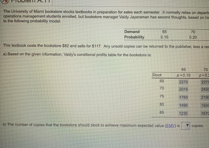 had to split up question Stock 65 65 p=0.15 2275