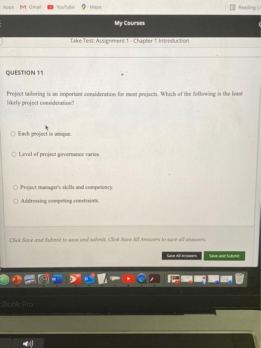Apps M Gmail D YouTube o Maps Reading L My