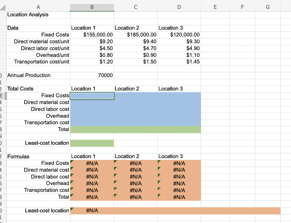 Video Excel Online Activity: Location Analysis