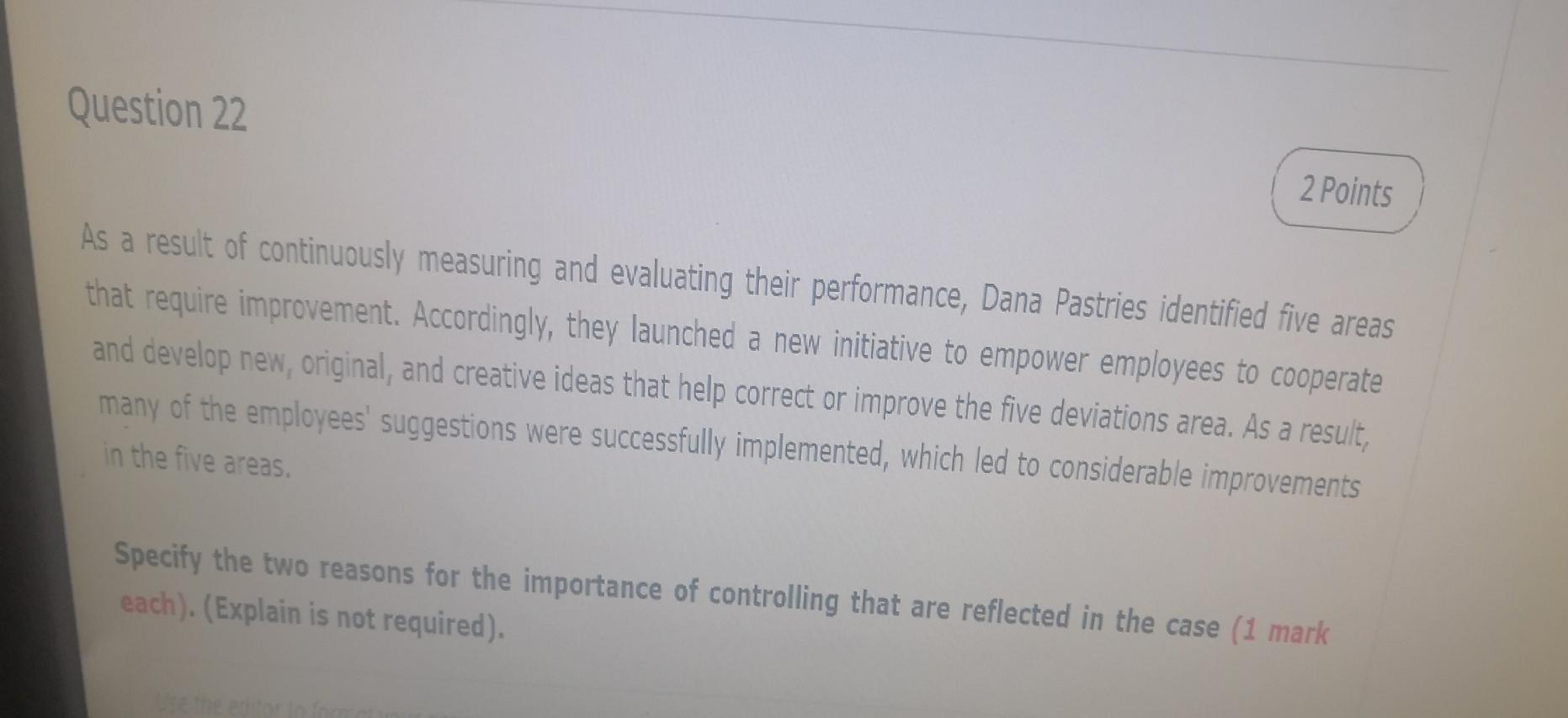 Q22 plz ,write short answer , must be short