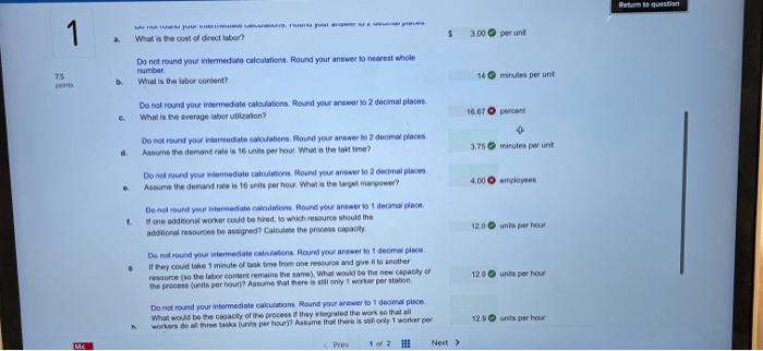 i need help with c and e which i got wrong PA 4-2