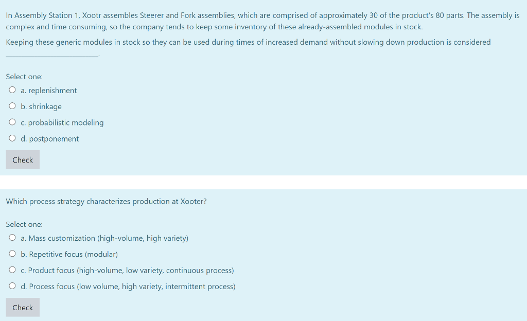 In Assembly Station 1, Xootr assembles Steerer