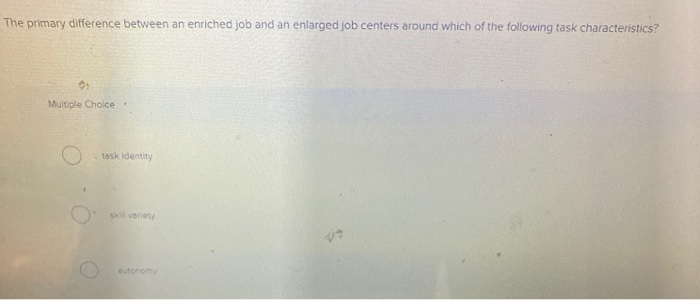 The primary difference between an enriched job