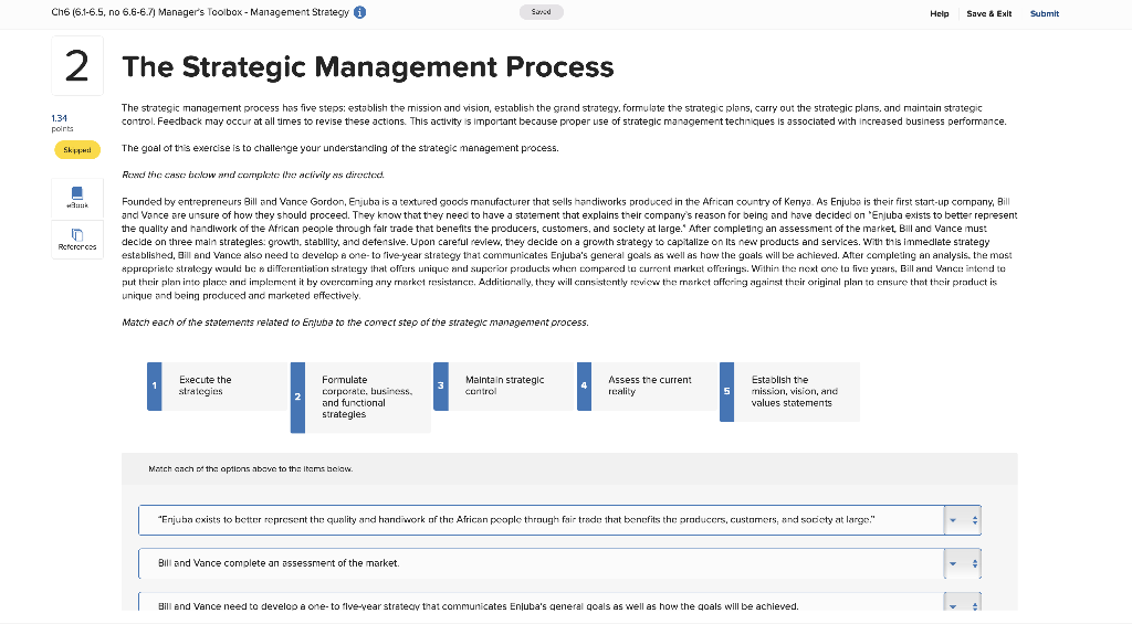 Ch6 (6.1-6.5, no 6.6-6.7) Manager's Toolbox -