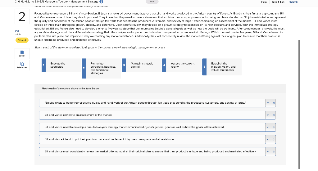 Ch6 (6.1-6.5, no 6.6-6.7) Manager's Toolbox -