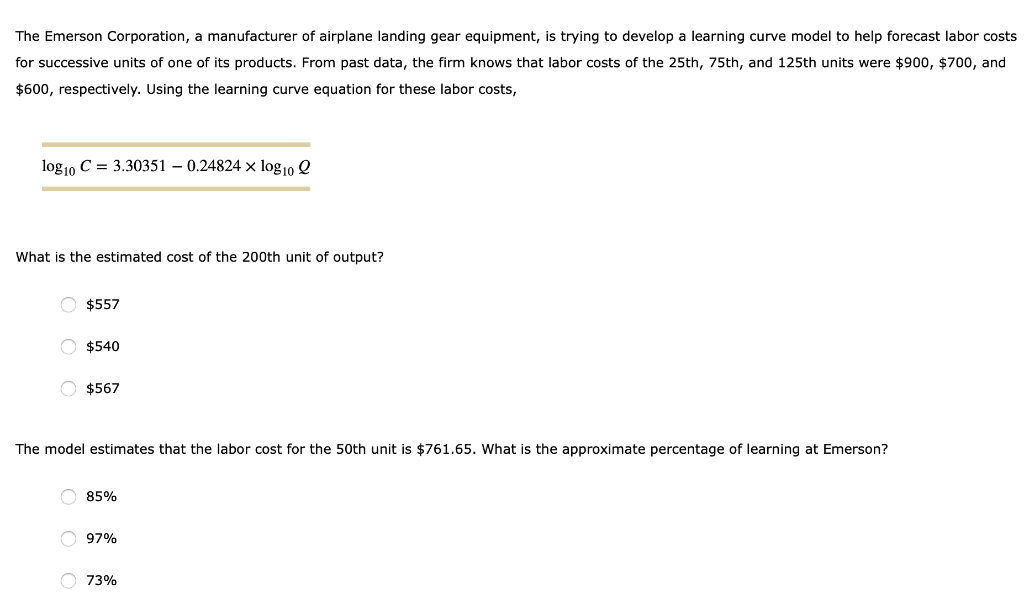 The Emerson Corporation, a manufacturer of
