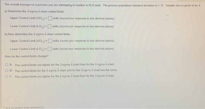 The overall average on a process you are