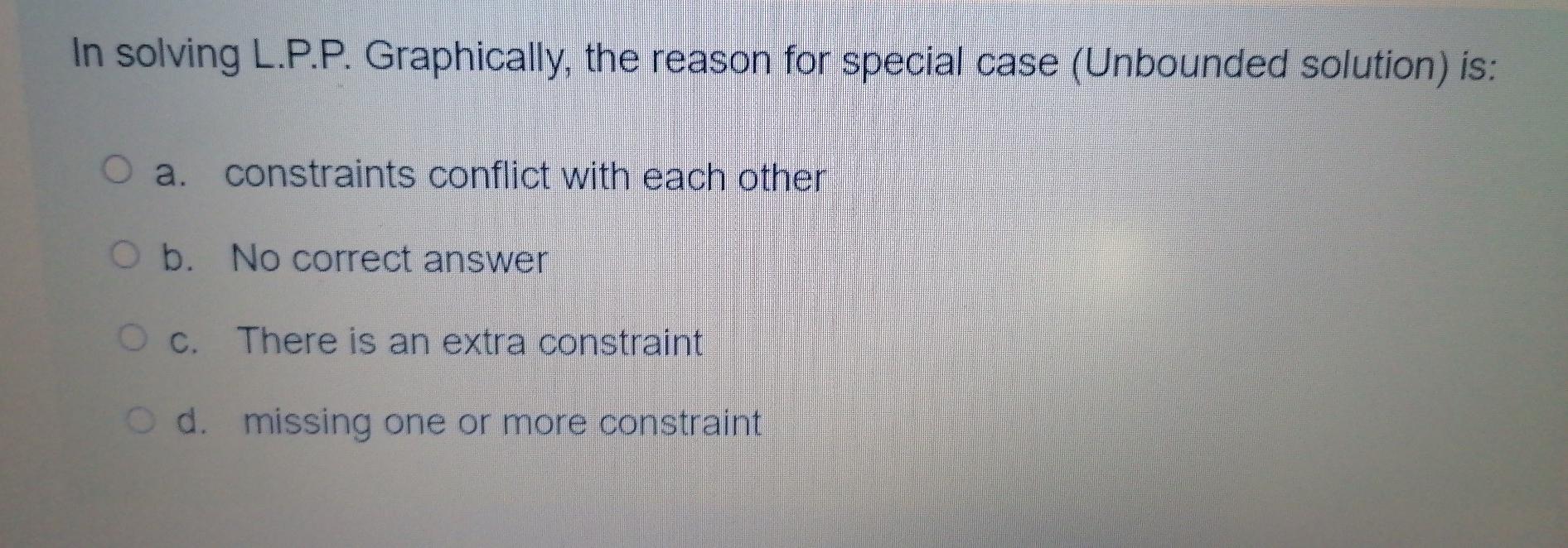 1 2If the objective function in the problem is