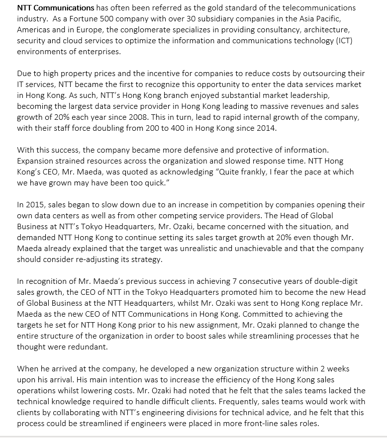 QUESTION: What are the core problems with NTTs