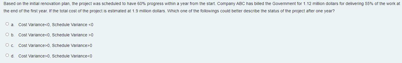 Based on the initial renovation plan, the project