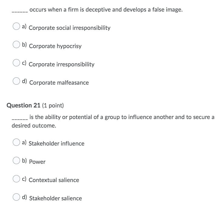 occurs when a firm is deceptive and develops a