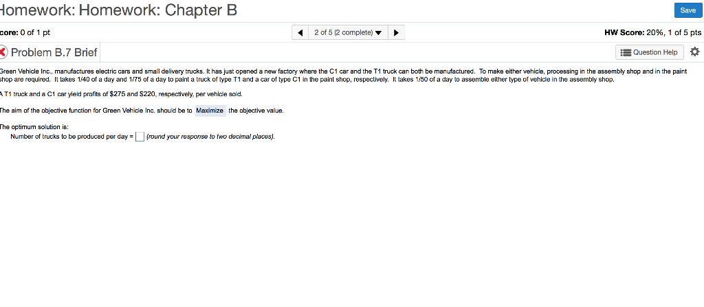 Homework: Homework: Chapter B Save core: 0 of 1