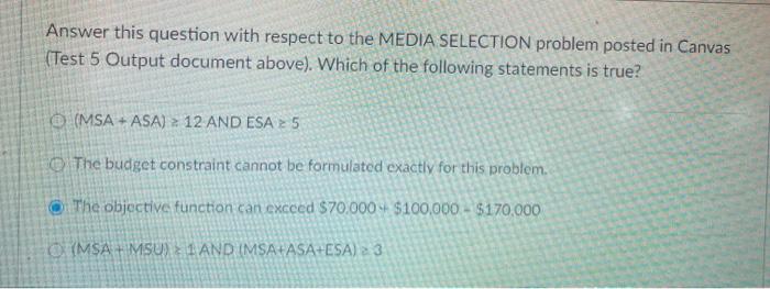 Answer this question with respect to the MEDIA