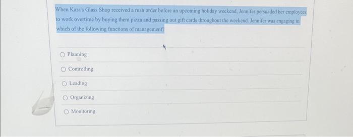 When Kara's Glass Shop received a rush order