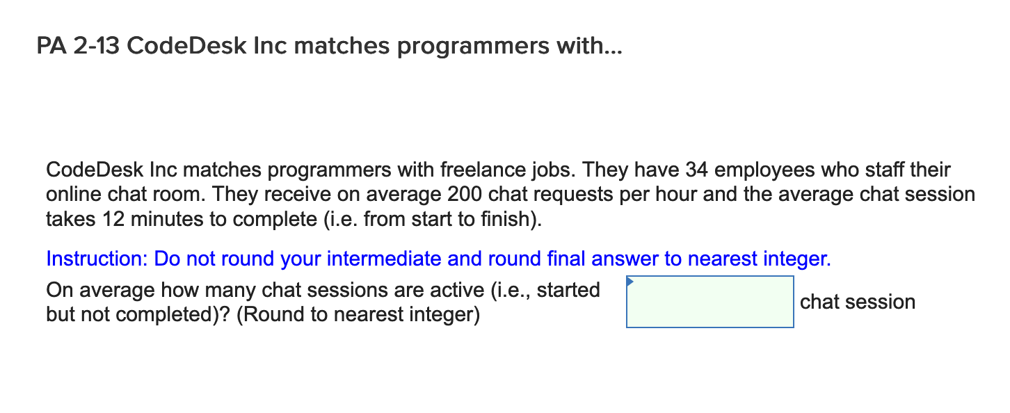 Problem 2-4-7 PA 2-13 CodeDesk Inc matches