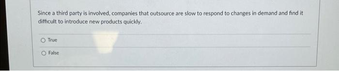 Two important elements of the competitive