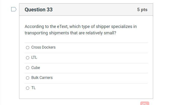 i only need the answer , Thank you ! According to