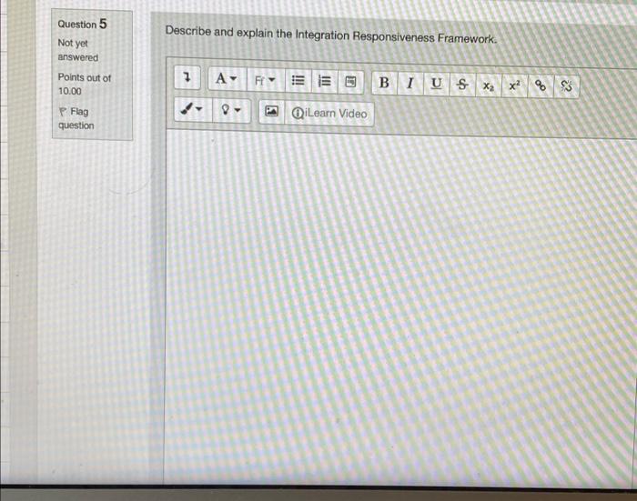 Describe and explain the Integration