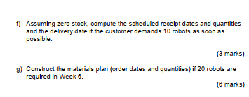 Question 1 A product has 8 elements with their