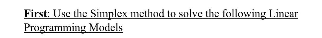 operations research subject First: Use the