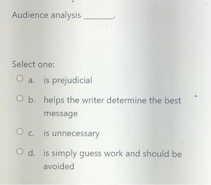 The main point in a direct approach message is a